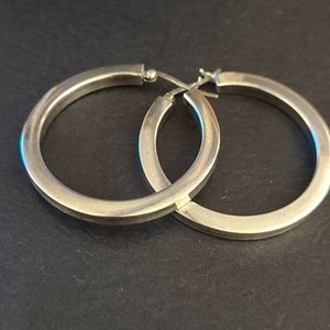 .925 silver hoop earrings